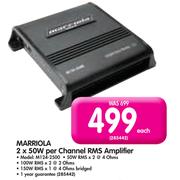 Marriola 2x50W Per Channel RMS Amplifier M124-2500