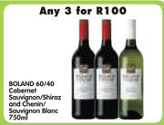 Boland 60/40 Cabernet Sauvignon/Shiraz And Chenin Sauvignon Blanc-3x750ml