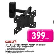 Ellies 15"-56" Double Arm Full Motion TV Bracket BAMLADF