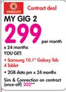 Samsung 10.1" Galaxy Tab 4 Tablet(3G/16GB)-On MyGig 2