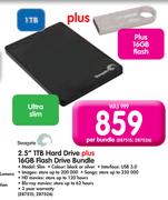 Seagate 2.5" 1TB Hard Drive+ 16GB Flash Drive Bundle-Per Bundle
