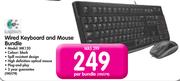 Logitech Wired Keyboard And Mouse Bundle MK120-Per Bundle