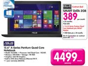 Asus 15.6" X-Series Pentium Quad Core Notebook X553MA