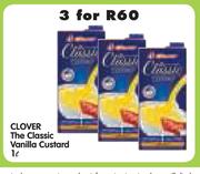 Clover The Classic Vanilla Custard-3x1ltr