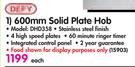 Defy 600mm Solid Plate Hob DHD358
