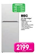KIC 171Ltr Top Fridge/Freezer KTF518/1 WH