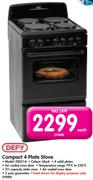 Defy Compact 4 Plate Stove DSS514