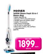 Hoover 1600W Steam Fresh 10-in-1 Steam Mop HS86-SFC-ZA