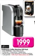 Preferenza Coffee Machine Gift Pack PREFERENZA