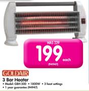 1Goldair 3 Bar Heater GBH-300