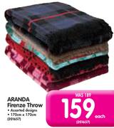 Aranda Firenze Throw-Each