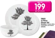 Trees 12 Piece Dinner Set-Per Set