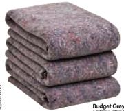 Budget Grey Blanket 100x100Cm