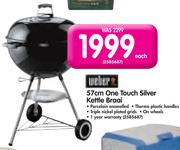 Weber 57Cm One Touch Silver Kettle Braai