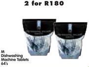 M Dishwashing Machine Tablets-2x64's