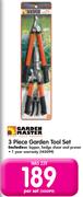Garden Master 3 Piece Garden Tool Set-Per Set