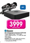 Swann D1 4 Channel 2 Camera CCTV Kit SWDVK-41502B-Per Kit