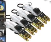 X-Strap 4Piece Ratchet Tie-Down