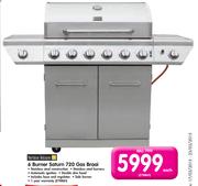 6 Burner Saturn 720 Gas Braai