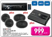 Sinotec 4-in-1 Car Audio Kit STA-4002-Per Kit