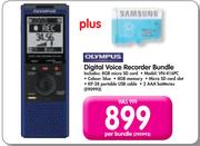 Digital Voice Recorder Bundle+ 8GB Micro SD Card VN-416PC