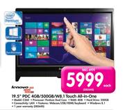 Lenovo 19.5" PDC 4GB/500GB/W8.1 Touch All-in-One C260