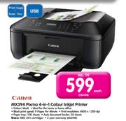 Canon MX394 Pixma 4-in-1 Colour Inkjet Printer
