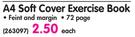 Pritt A4 Soft Cover Excercise Book