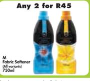 M Fabric Softener 2 x 750ML