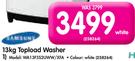Samsung 13kg Topload Washer WA13F5S2UWW/XFA