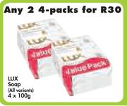 Lux Soap 100g (All Variants)-2 x 4 Packs