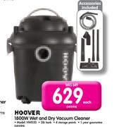 Hoover 1800W Wet And Dry Vacuum Cleaner HWD20