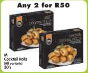 M Cocktail Rolls (All Variants)-2x30's