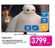 Sinotec 40"(102cm) Full HD LED TV STL-40F360D