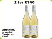 Glen Carlou Unwooded Chardonnay-2 x 750ml