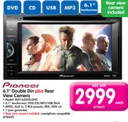 Pioneer 6.1" Double Din+ Rear View Camera AVH165DVD+RVC