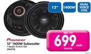 Pioneer 12" 1400W Subwoofer TS-W311D4