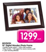 Mivision 10" Digital Wooden Photo Frame