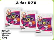 Beacon Liquorice Allsorts-3 x 400g