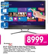 Lenovo 21.5" Core i3 All-In-One Touch Desktop C460