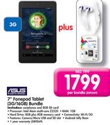 Asus 7" Fonepad Tablet 3G/16GB Bundle-Per Bundle
