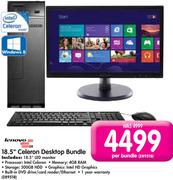 Lenovo 18.5" Celeron Desktop Bundle-Per Bundle