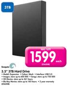 Seagate 3.5" 3TB Hard Drive