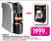 Espresto Preferenza Coffee Machine plus Gift Pack PREFERENZA