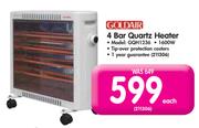 Goldair 4 Bar Quartz Heater GQH1236