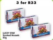 Lucky Star Smoked Mussels-3x85g