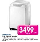 Samsung 13kg Topload Washer WA13F5S2UWW/XFA