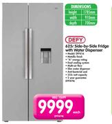 Defy 625L Side-By-Side Fridge With Water Dispenser DFF416