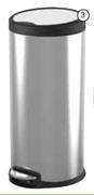 Home 27L Stainless Steel Pedal Bin