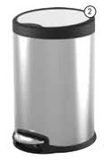 Home 20L Stainless Steel Pedal Bin